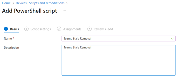 Figure 4: Step 4 Configuring the Platform script